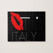 Puzzle Salutations d'Italie Red Lipstick Love Kiss (Horizontal)