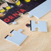 Puzzle Salutations Vintage voyage d'Hollywood en Californ (Côté)