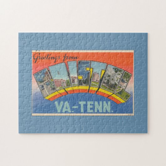 Puzzle Salutations vintages de Bristol Postcard (Horizontal)