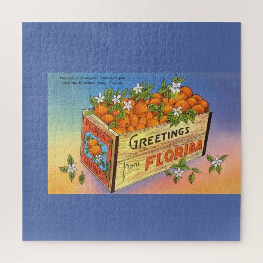 Puzzle Salutations vintages de Florida Citrus Fruit (Vertical)