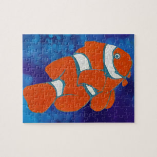 Puzzle salwater tropcal clown fish
