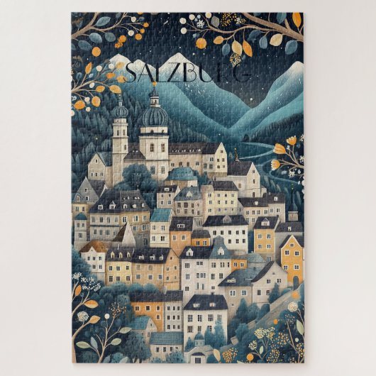 Puzzle Salzbourg Autriche Voyage (Vertical)