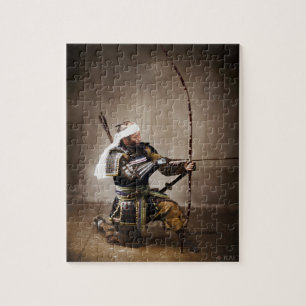Puzzle Samouraï japonais en armure avec cou