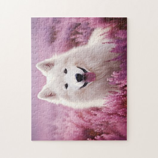 Puzzle Samoyé et bruyère (Vertical)