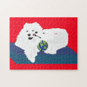 Puzzle Samoyed Brothers Puzzel, 252 pièces (Horizontal)