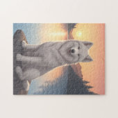 Puzzle Samoyed Dog (Horizontal)