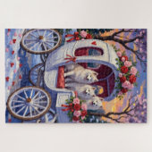 Puzzle Samoyed Dog Valentine's Day (Horizontal)