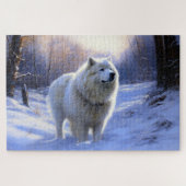 Puzzle Samoyed Let It Snow Christmas (Horizontal)
