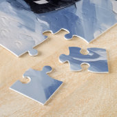 Puzzle Samoyed Noël Camion Rouge Fêtes (Côté)