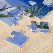 Puzzle Samoyed Snowdrop Meadow Art (Côté)