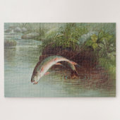 Puzzle Samuel Kilbourne | Leaping Brook Trout (Horizontal)