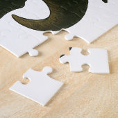 Puzzle Samurai Cat with Beer & T-Rex | Retro Japanese Art (Côté)