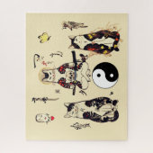 PUZZLE SAMURAI CHAUSSURES EN SKULL, SKELETON, TATOS BOUTT (Vertical)