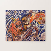 Puzzle Samurai & Giant Salamander Kuniyoshi Fine Art (Horizontal)