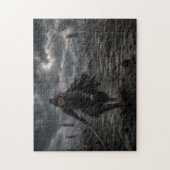 Puzzle Samurái Oscuro — Guerrero de Batalla Épica | Puzzl (Vertical)