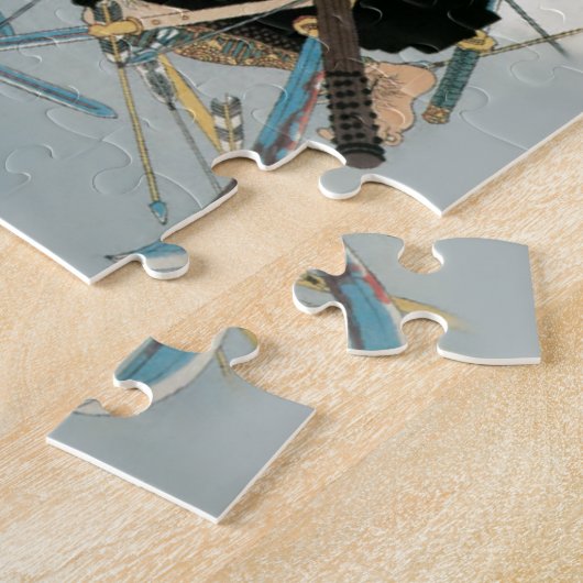 Puzzle Samurai Warrior Oriental Art 3 (Côté)
