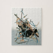 Puzzle Samurai Warrior Oriental Art 3 (Vertical)