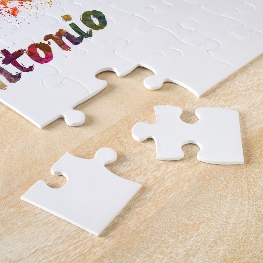 Puzzle San Antonio skyline in watercolor (Côté)