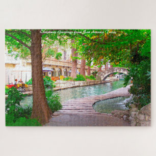 Puzzle San Antonio Texas. Vœux de Noël