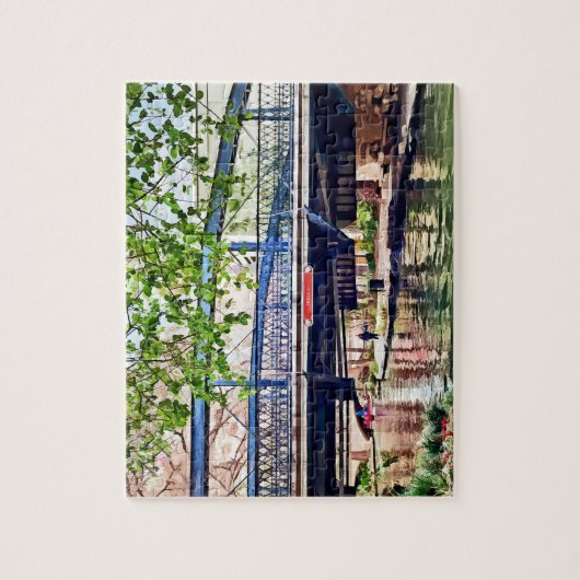 Puzzle San Antonio TX - Pont sur Paseo Del Rio (Vertical)