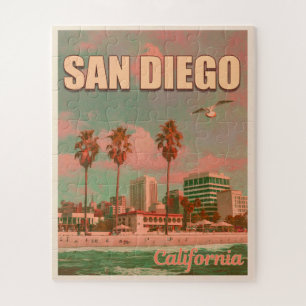 Puzzle San Diego California Vintage Souvenirs 1950