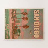Puzzle San Diego California Vintage Souvenirs 1950 (Horizontal)