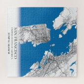 Puzzle San Francisco California USA Travel City Map (Horizontal)