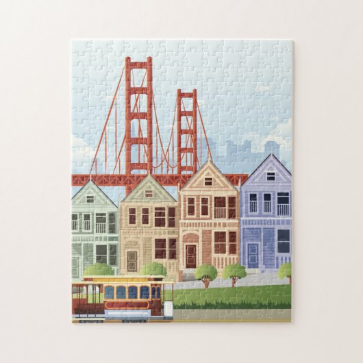 Puzzle San Francisco | les dames peintes (Vertical)