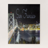 Puzzle San Francisco Night Sky Line Golden Gate Bridge (Vertical)