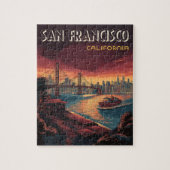 Puzzle San Francisco Skyline avec Golden Gate Bridge (Vertical)