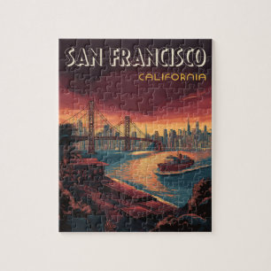 Puzzle San Francisco Skyline avec Golden Gate Bridge