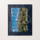 Puzzle San Gimignano Toscane Italie Vinatge Vue panoramiq (Vertical)