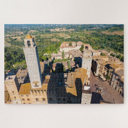 Puzzle San Gimignano vu du ciel, Toscane (Horizontal)
