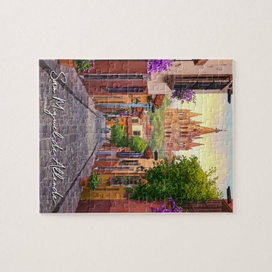 Puzzle San Miguel de Allende Mexique Aquarelle de voyage (Horizontal)