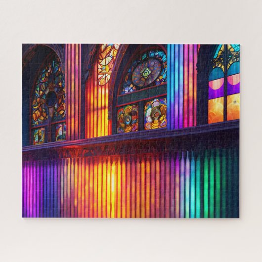 Puzzle Sanctuaire | Rainbow Church intérieur (Horizontal)