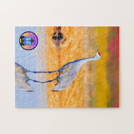 Puzzle Sandhill Crane (Horizontal)