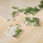 Puzzle Sandy Beach Cove avec arbres verts, rochers et océ (Côté)