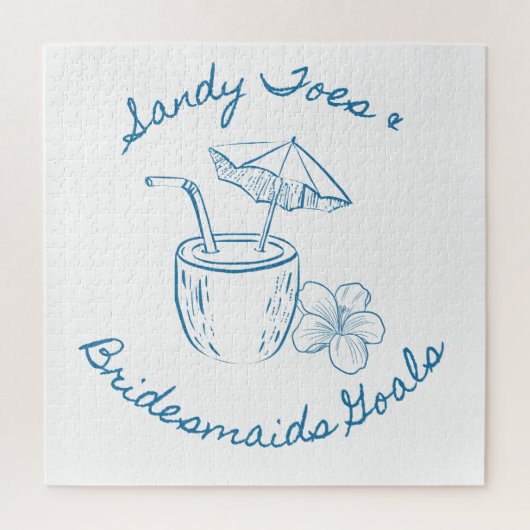 Puzzle Sandy Toe & Bridesmaids Goals Enterrement de vie d (Vertical)