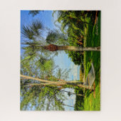 Puzzle Sanibel Island Floride Tropical Hammock Palmiers (Vertical)