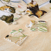 Puzzle sans valeur de chatons de plage (Côté)