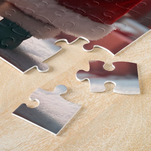 Puzzle Santa Claus and Mrs. Claus celebrate X-Mas, fun (Côté)