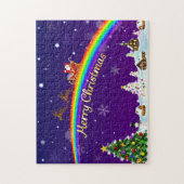 Puzzle Santa Claus arc-en-ciel (Vertical)
