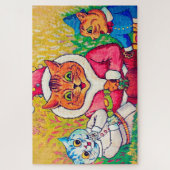 Puzzle Santa Claus Chat, Louis Wain (Vertical)