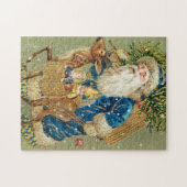 Puzzle Santa Claus d'Olivier vintage avec Rudolph (Horizontal)