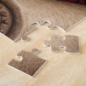 Puzzle Santa Claus Holding Australian Shepherd Christmas (Côté)