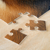 Puzzle Santa Claus Holding Belgian Shepherd Christmas Art (Côté)