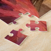 Puzzle Santa Claus Holding Bluetick Coonhound Christmas (Côté)