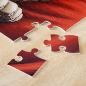 Puzzle Santa Claus Holding Cocker Spaniel Christmas Art (Côté)