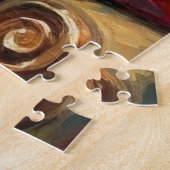 Puzzle Santa Claus Holding Dalmatian Christmas Art (Côté)