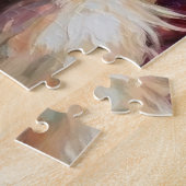 Puzzle Santa Claus Holding Great Pyrenees Christmas Art (Côté)